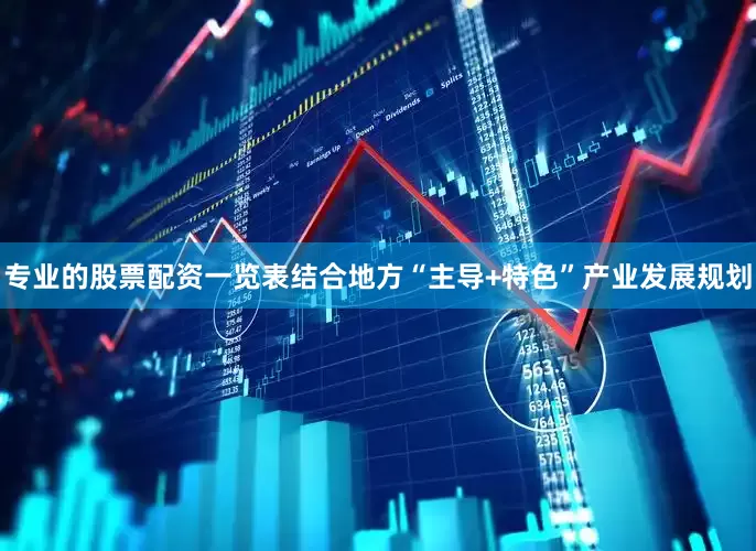 专业的股票配资一览表结合地方“主导+特色”产业发展规划